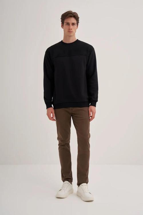 Relax Fit Pamuk Karışımlı Intersoft Sweatshirt-50080