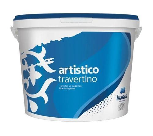Travertino Traverten Ve Doğal Taş Kokulu Kaplama 20 Kg Beyaz