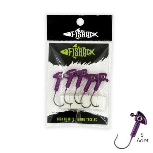 Kurşunlu Jighead Zoka - 7g - Fishack - Mor (XHA06) - 5 Adet