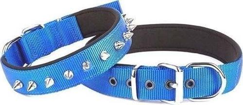 Comfort Dokuma Çivili Köpek Boyun Tasması Large Mavi 3x47-55 Cm