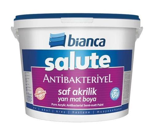 Salute Antibakteriyel Saf Akrilik Yarı Mat İç Cephe Boyası 15 Lt Beyaz