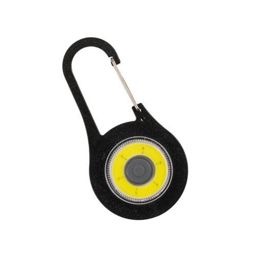 Karabinalı Anahtarlık El Feneri Siyah