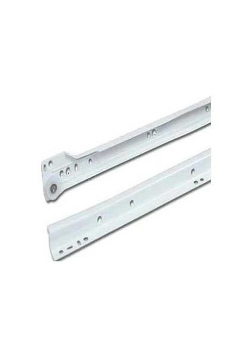 Samet beyaz çekmece rayı 1 takım 55 cm