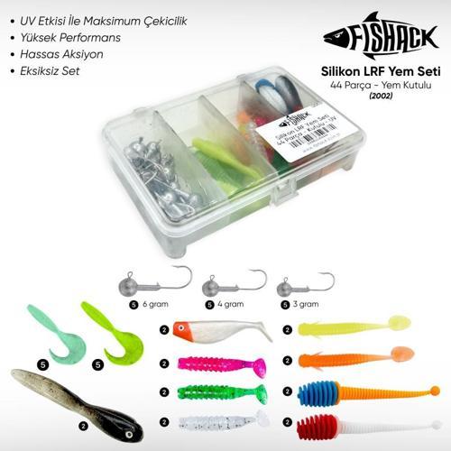Silikon LRF Yem Seti - 44 Parça - Yem Kutulu - Fishack (2002)
