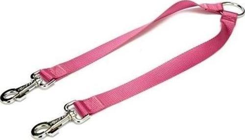 Dokuma Çift Köpek Gezdirme Tasma Aparatı Medium Mor 2.5x70-60 Cm