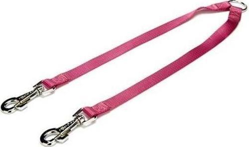 Dokuma Çift Köpek Gezdirme Tasma Aparatı Medium Mor 2x60-60 Cm