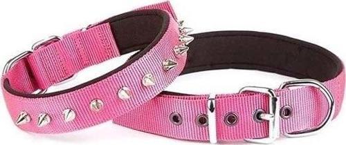Comfort Dokuma Çivili Köpek Boyun Tasması Medium Mor 2.5x37-45 Cm
