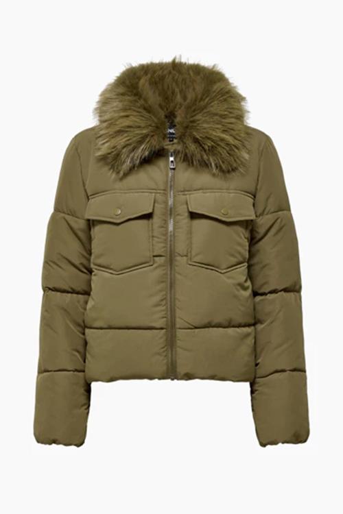 Onlmaggi Regular Fit Tüy Detaylı Klasik Yaka Bayan Mont 15322000 KOYU KAHVE