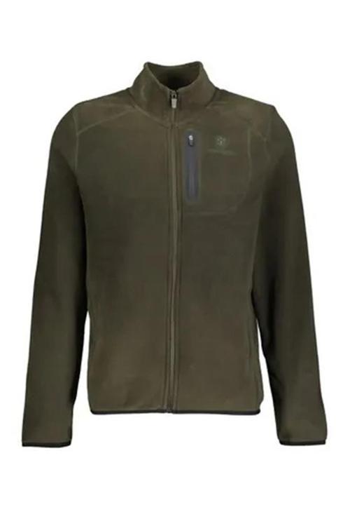 Regular Fit Dik Yaka Fermuarlı Erkek Polar 7SN165 5PR HAKİ