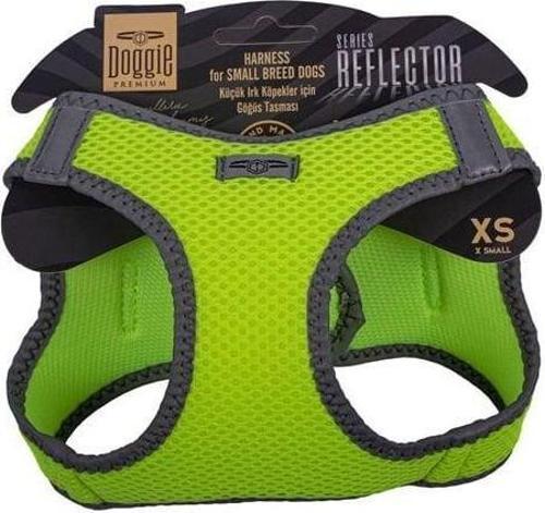 Havalı Dokuma Reflektör Küçük Irk Köpek Göğüs Tasması Xsmall Sarı 30-34 Cm