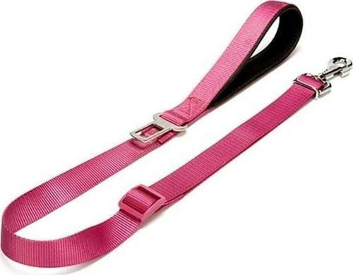 Dokuma Emniyet Kemerli Köpek Gezdirme Tasma Aparatı Medium Mor 2.5x80-120 Cm