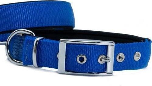 Elit Dokuma Köpek Boyun Tasması Large Royal Mavi 2.5x42-50 Cm
