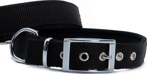 Elit Dokuma Köpek Boyun Tasması Large Siyah 2.5x42-50 Cm