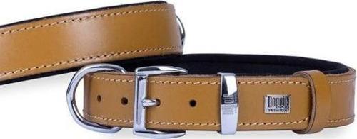 Konfor Deri Köpek Boyun Tasması Medium Camel 2.5x37-45 Cm