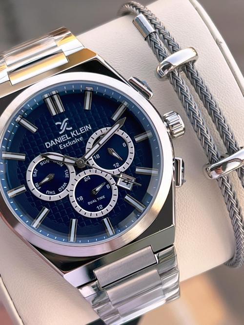 İtalyan Tasarım Bileklik Hediyeli 2 Yıl Garantili Suya Dayanıklı Erkek Kol Saati XY.4