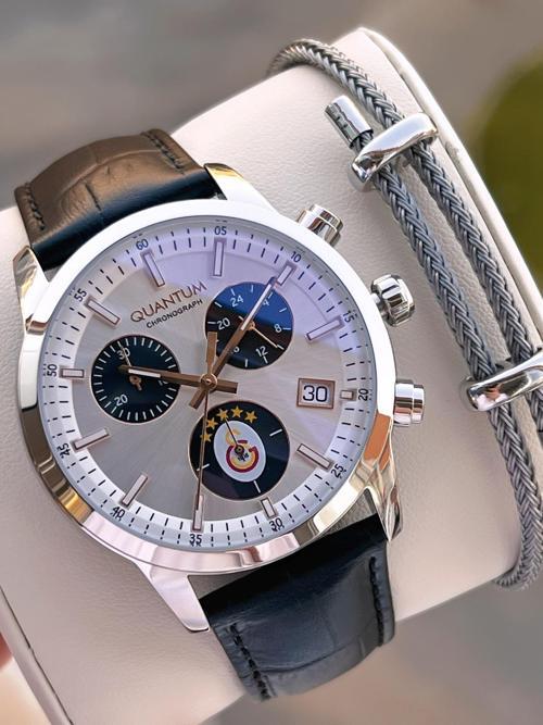 Galatasaraylı Lisanslı İtalyan Tasarım Bileklik Hediyeli 10 Atm Taraftar Kol Saati E1087.331