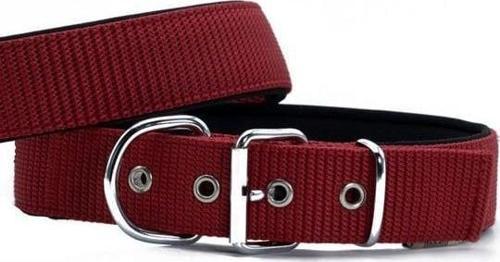 Elit Dokuma Köpek Boyun Tasması Medium Kırmızı 4x52-60 Cm