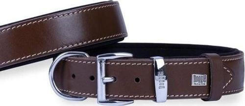 Konfor Deri Köpek Boyun Tasması Medium Kahverengi 3.5x47-55 Cm