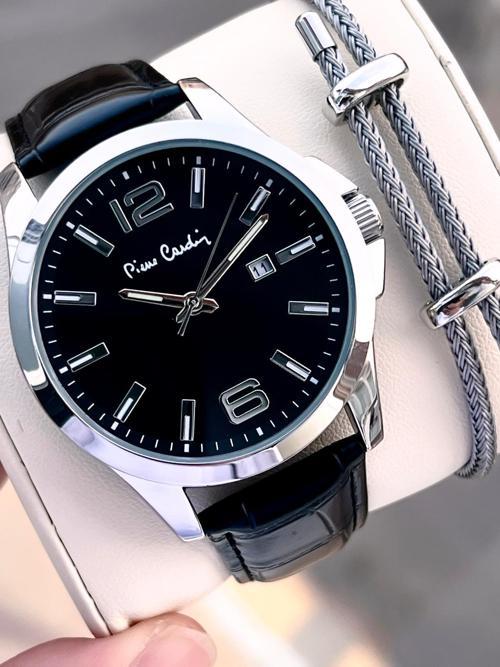 Deri Kordon 2 Yıl Garantili 3 Atm Suya Dayanıklı Erkek Kol Saati EK.800411F08S