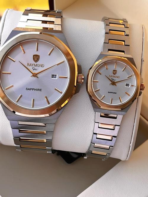 Ciflere Özel Sevgili Kombini 2 Yıl Garantili 5 Atm Suya Dayanklı Çift Saati CFT.08