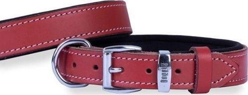 Konfor Deri Köpek Boyun Tasması Medium Kırmızı 3x42 50 Cm