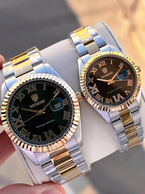 Ciflere Özel Sevgili Kombini 2 Yıl Garantili 5 Atm Suya Dayanklı Çift Saati CFT.01