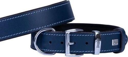 Konfor Deri Köpek Boyun Tasması Medium Royal Mavi 3.5x52 60 Cm