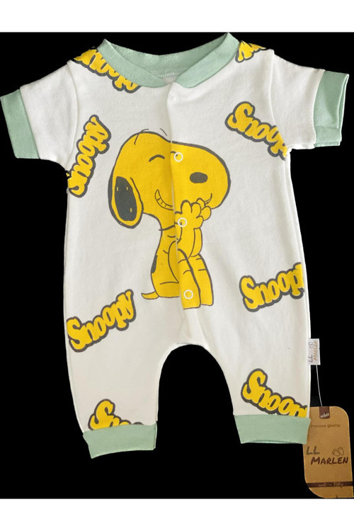 Snoopy Desenli Bebek Tulum