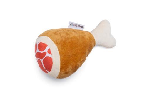 Köpek Oyuncağı, But, Peluş, Kahverengi, 22x11,5x10cm