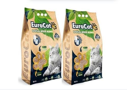 Hızlı Topaklaşan Doğal Kedi Kumu 10 Lt 3.75 Kg 2 ADET