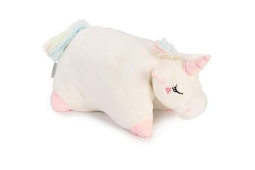 Yavru Köpek Oyuncağı, Unicorn, Isıtıcılı, Peluş, Beyaz, 34x33x12cm