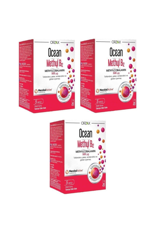Methyl B12 1000 Mcg Methylcobalamin 5 ml 3 Adet