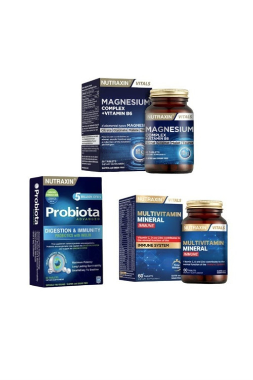Seyahet Destek Paketi - Probiota + Magnesium Complex + Multivitamin Mineral Immun