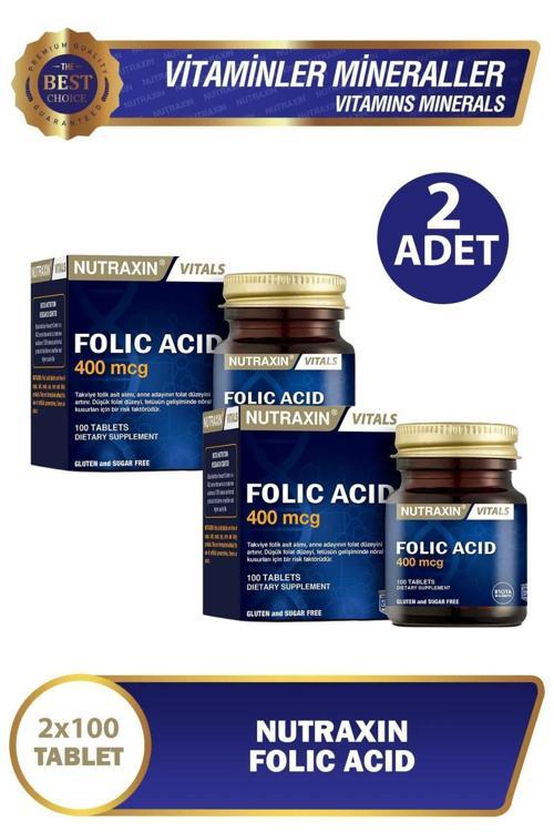 Folik Asit 400 Mcg 100 Tablet 2 Adet