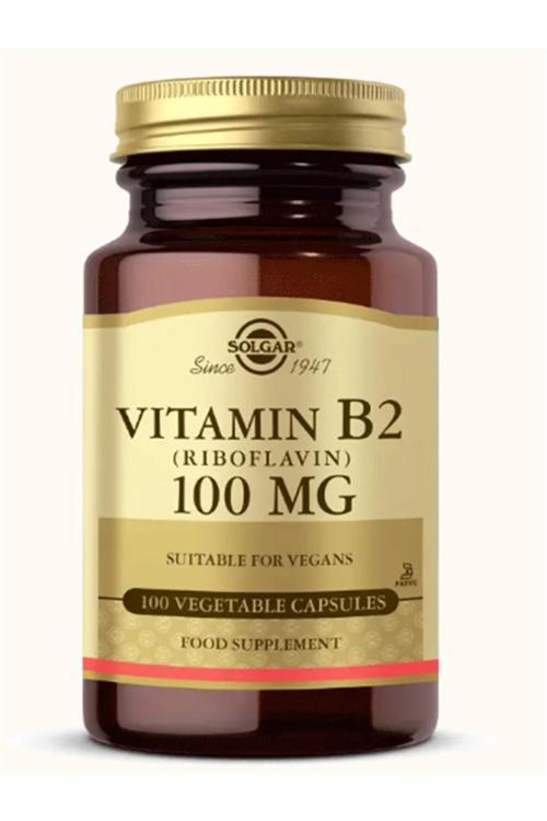 Vitamin B2 Riboflavin 100 mg 100 Kapsül