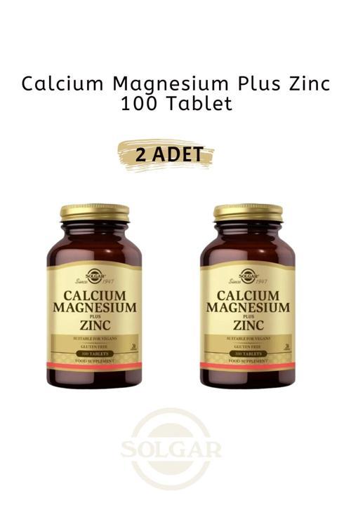 Calcium Magnesium Plus Zinc 100 Tablet 2 Adet