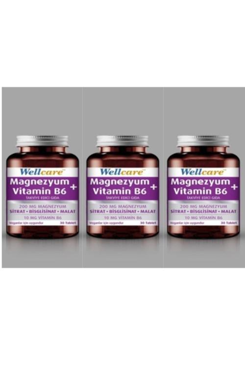 Magnezyum + Vitamin B6 30 Tablet 3 Adet