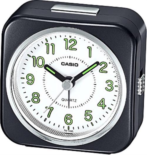 Klasik TQ-143S-1DF Siyah Alarmlı Işıklı Masa Saati