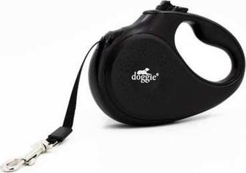 Master Otomatik Köpek Uzatma Tasması Medium Siyah 25 Kg 5 Mt