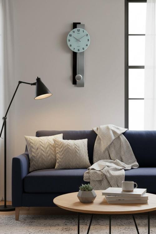 Sarkaçlı Modern Tasarım Duvar Saati