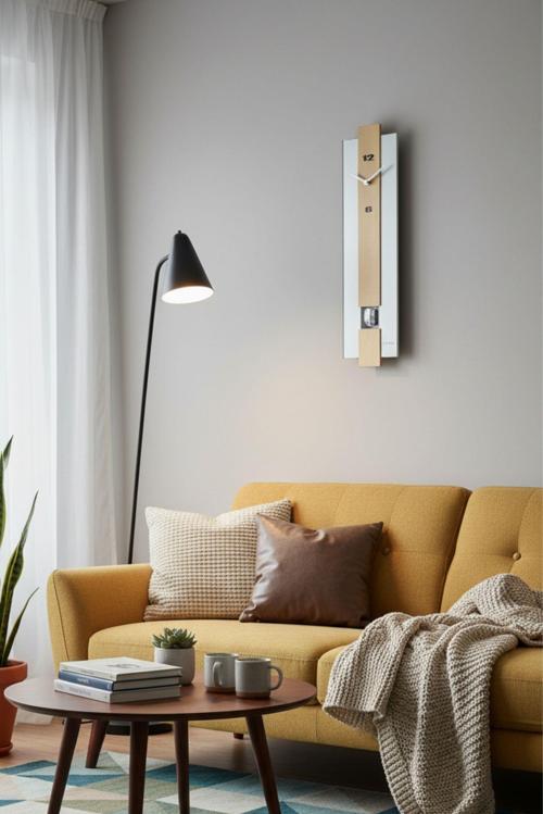 Regal Ultima Sarkaçlı Ahşap Modern Tasarım Duvar Saati