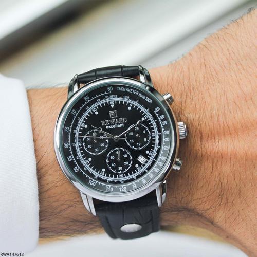 Excellent RWA147613 Siyah Deri Kayışlı Erkek Kol Saati