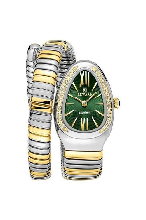 RWA147536 Çift Sarım Yılan Tasarım Kadın Kol Saati