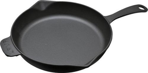 Demir Döküm Yuvarlak Kızartma Tavası Metal Saplı 28 cm