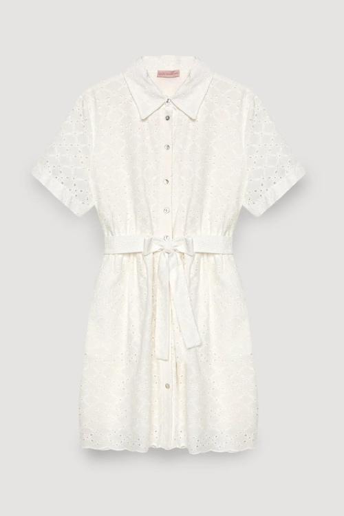 Brodeli Kısa Kollu Elbise 25YELB00534