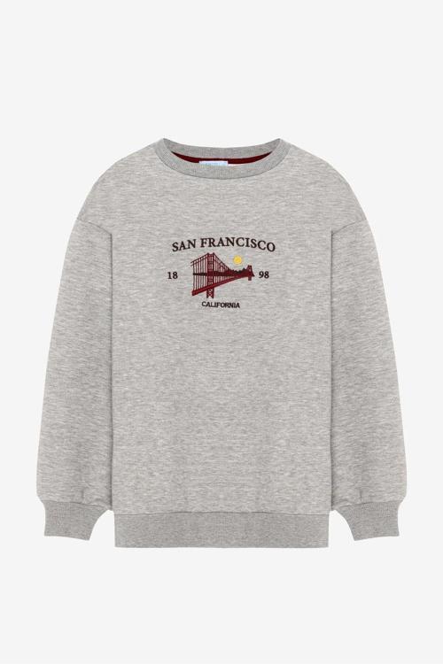Nakış Detaylı Kadın Sweatshirt
