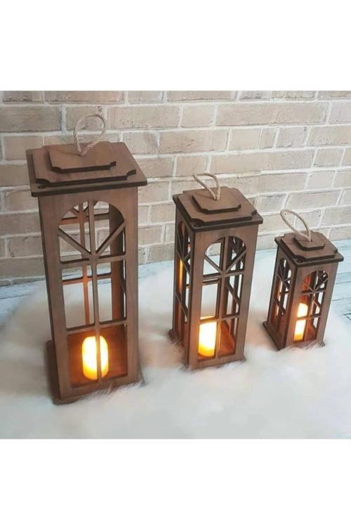 Dekoratif 3'lü Fener