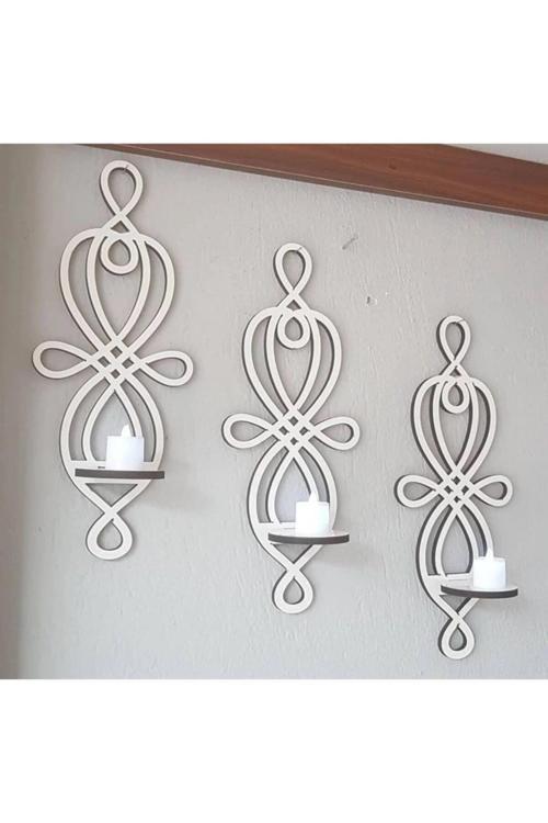 Ahşap Dekoratif Mumluk