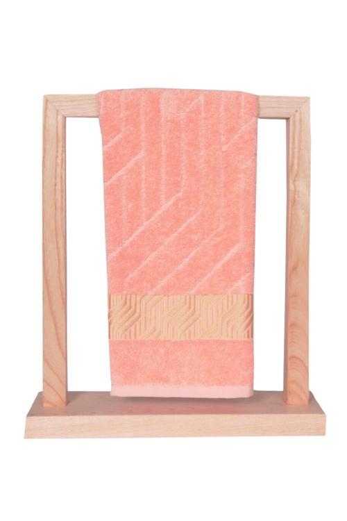 Bursa Varak Serisi 50x90cm %100 Pamuk Yüz Havlusu Somon VVHM0016