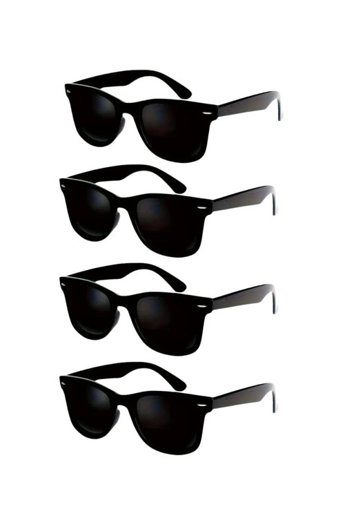 Siyah Unisex 4lü Güneş Gözlüğü VVG011004